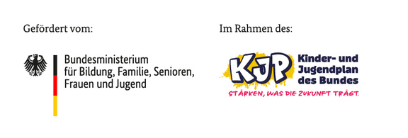 Gefördert vom Bundesministerium für Bildung, Familie, Senioren, Frauen und Jugend im Rahmen des Kinder- und Jugendplans des Bundes