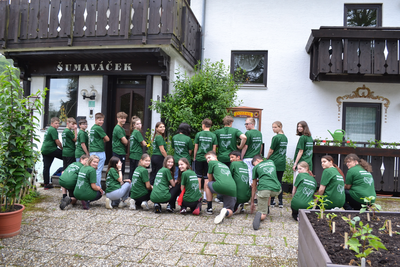 Deutsche und tschechische Schulklassen begegnen sich